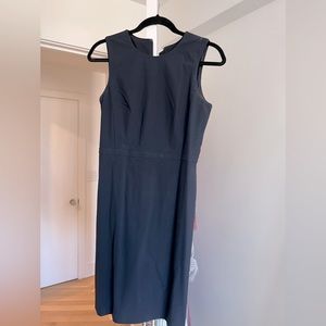 Like new Ann Taylor navy blue sheath dress, size 4P